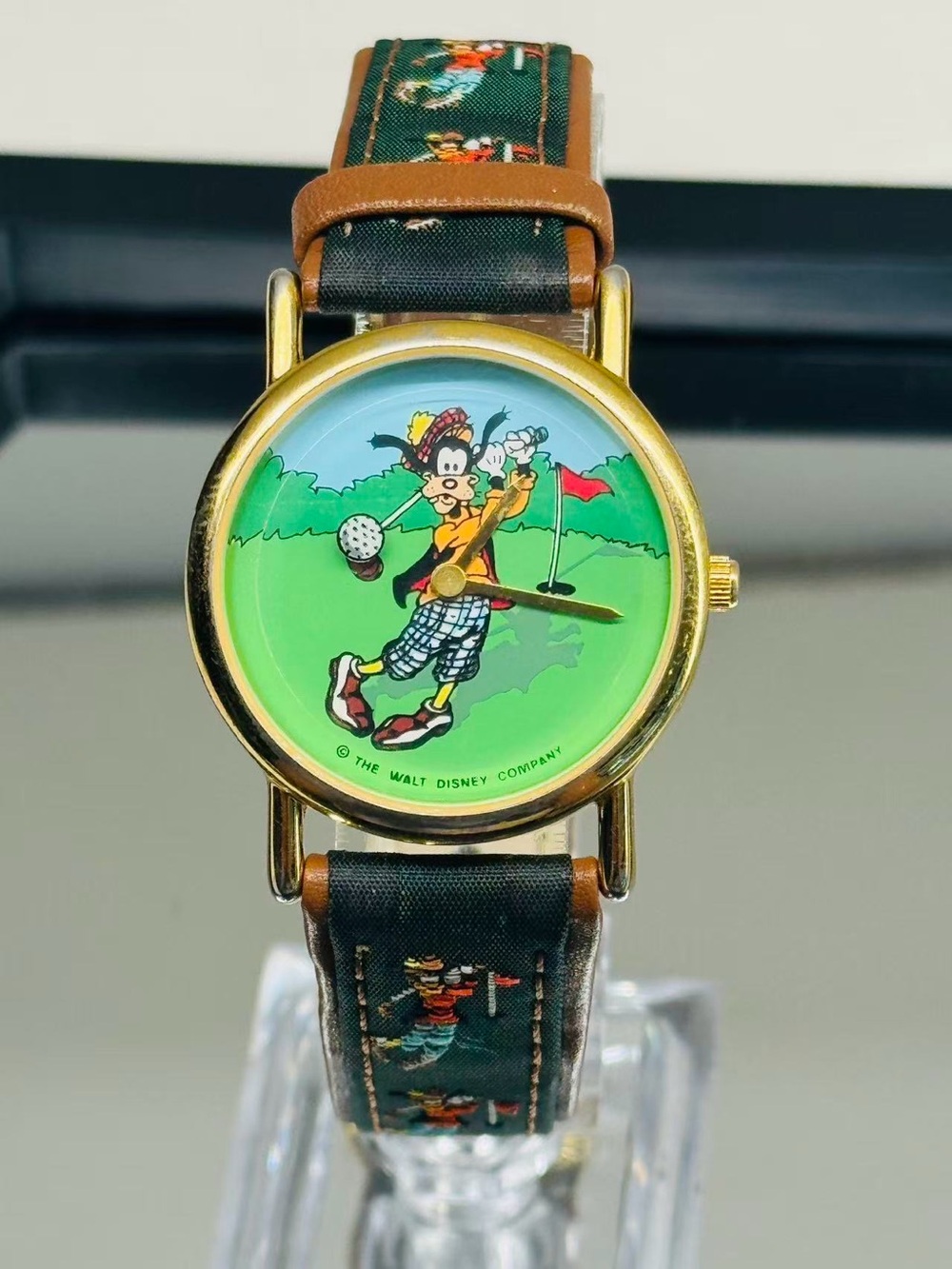Vintage Disney Goofy Golf Watch 32mm Character Dial Quartz Watch New Battery